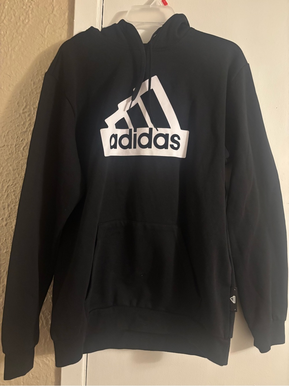 adidas Black Crewneck Sweatshirt with White Logo